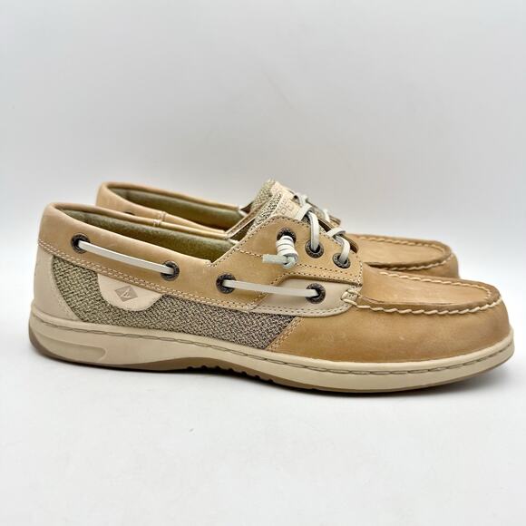 Sperry Womens Rosefish Boat Shoes US 8.5 EU 39.5 Brown Cognac Nubuck Leather NIB - Picture 3 of 13